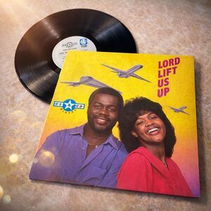 Bebe & Cece Winans Lord Lift Us Up LP Vinyl Gospel PTL Records VG+ Lyric Inner